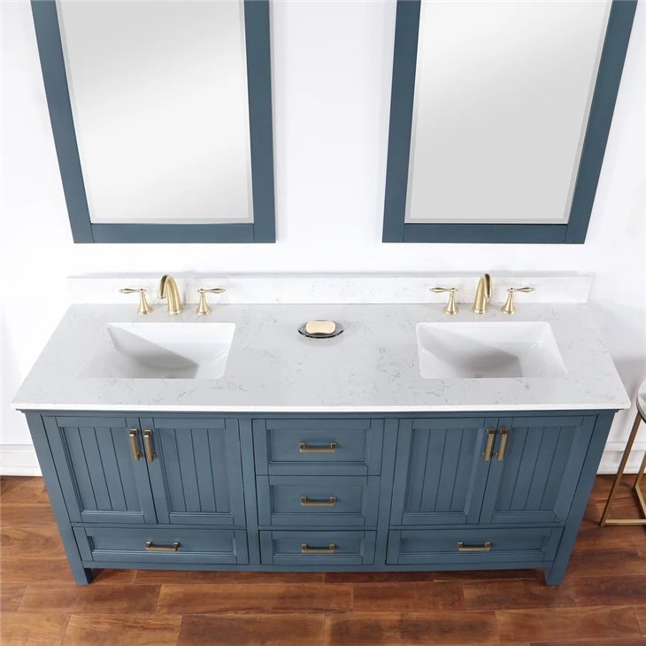 Bathroom Vanity in Classic Blue basin