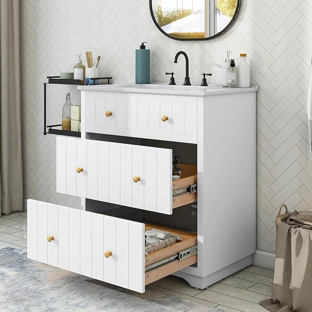Wholesale North America Solid Wood Bathroom Vanity